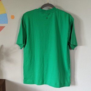 Mens Small All Green Collusion Short Sleeve Shirt